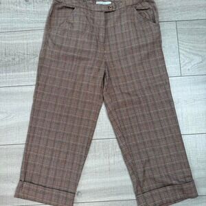 Vintage Inspired Plaid Trousers – Passports – Size 10